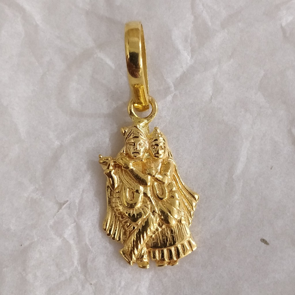 Buy quality 916 Gold Fancy Radha-krishnan Pendant in Ahmedabad