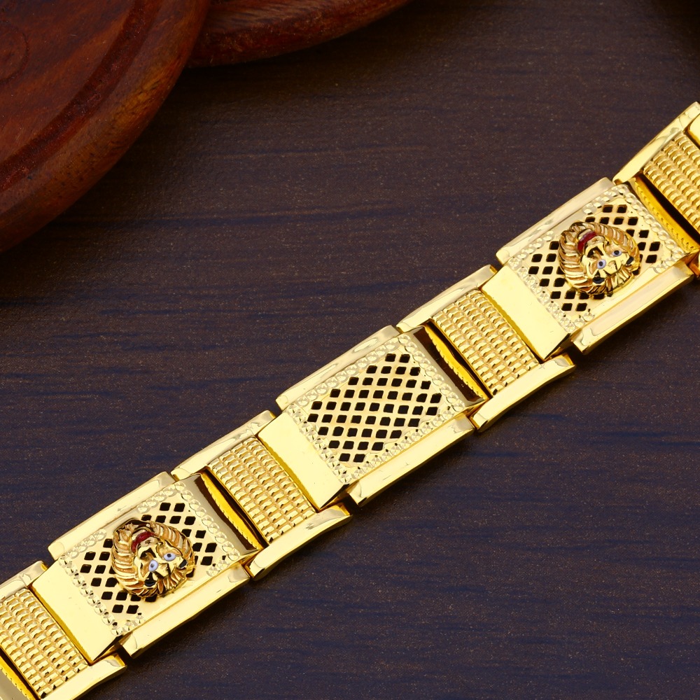916 Gold Men's Stylish Bracelet MPB235