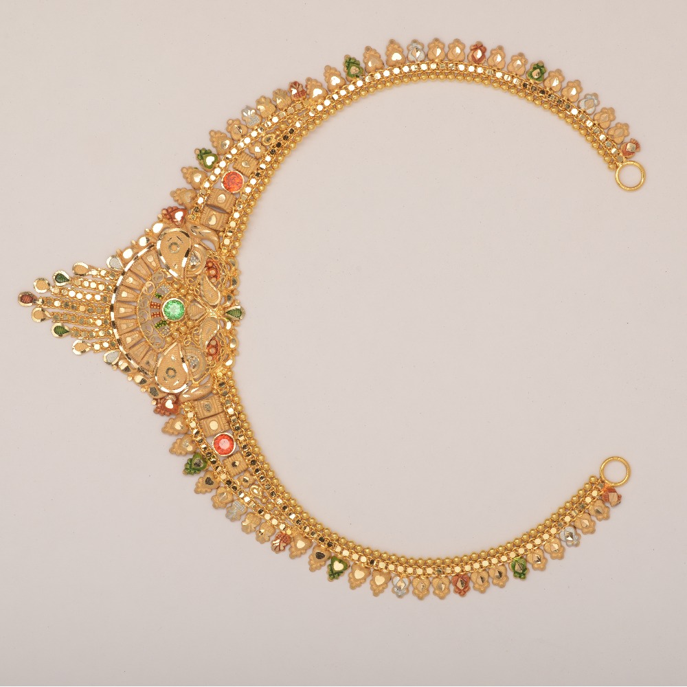 22kt Gold Antique Calcutti Necklace