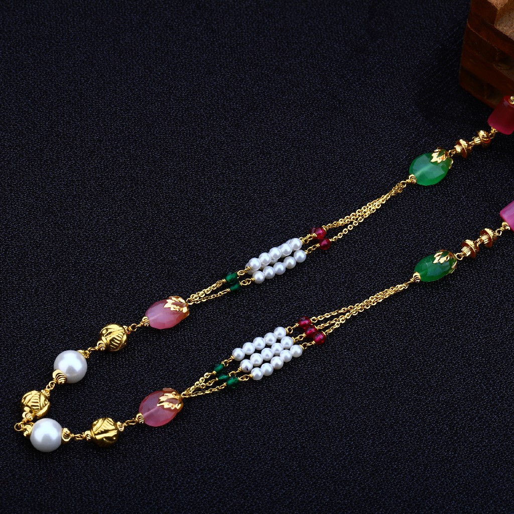 Ladies 916 Designer Colourfull Stone ChainMala-AC133