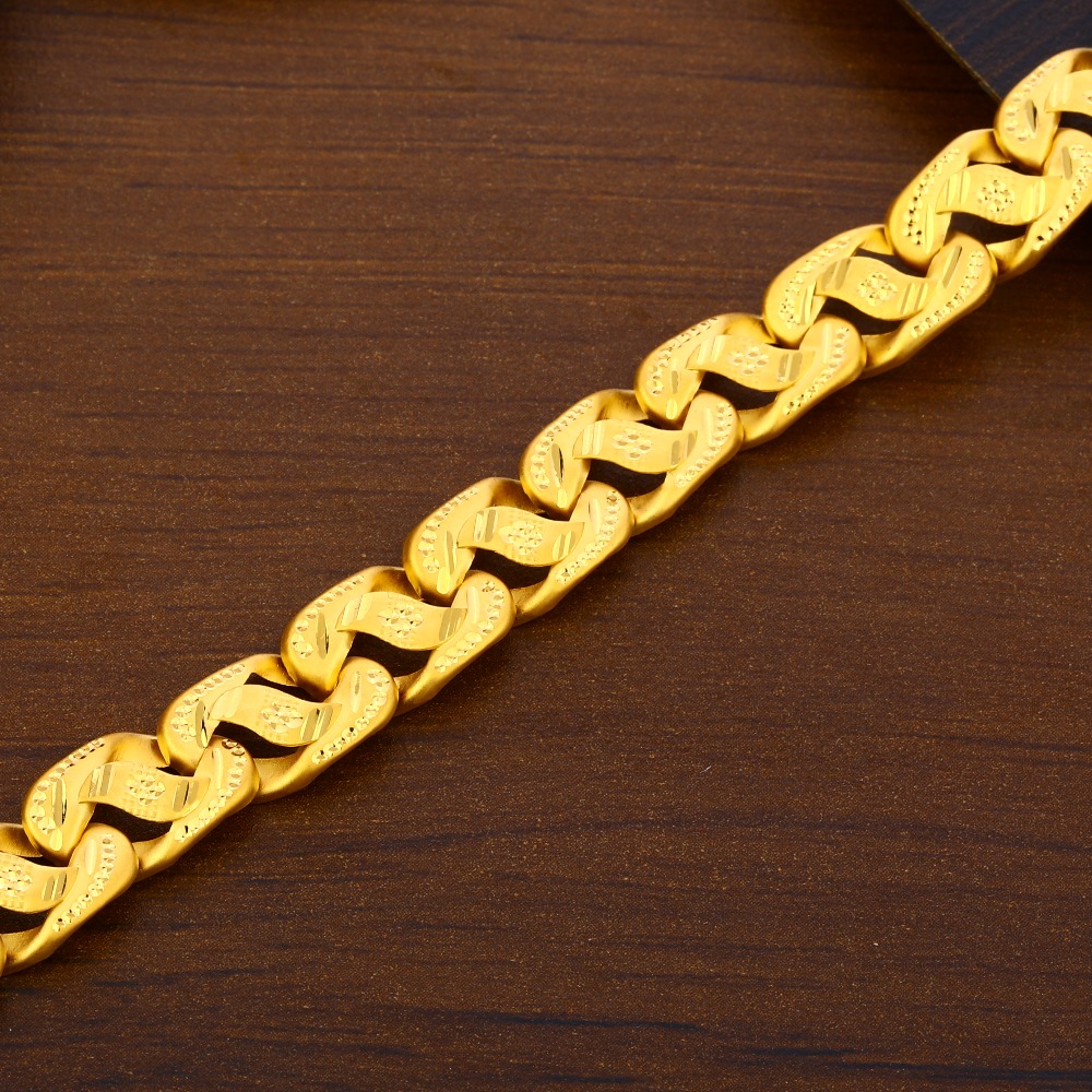 22CT Plain exclusive Gold Men's Bracelet MPB366