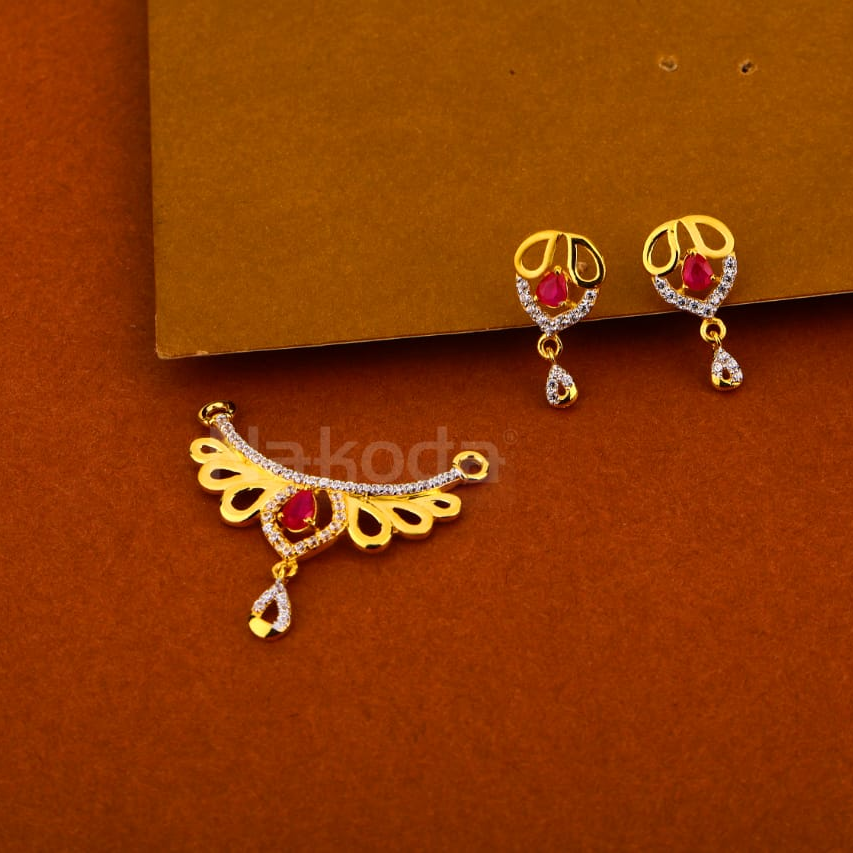22kt ladies exclusive mangalsutra pendant set mp482