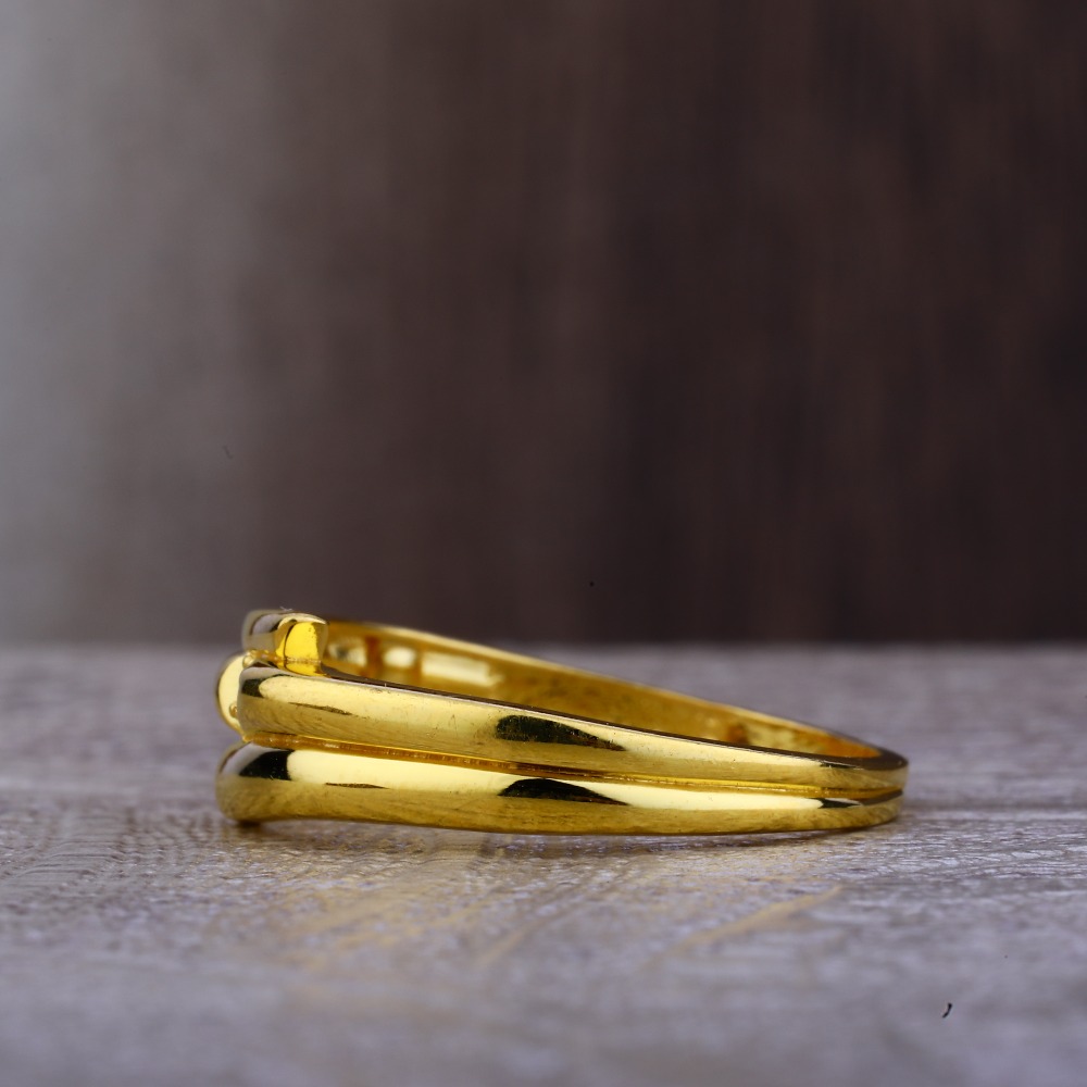Ladies 22K Gold Band Plain Ring -LPR96