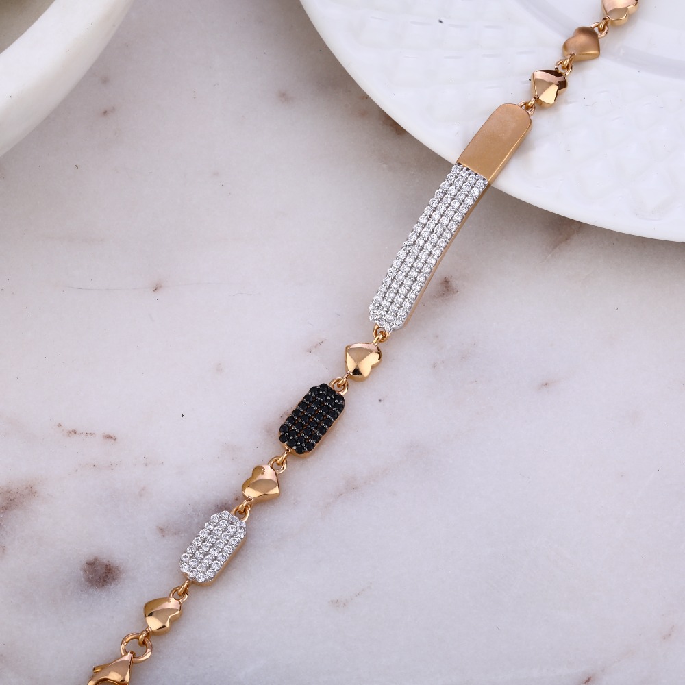 Fancy Rose Gold Bracelet