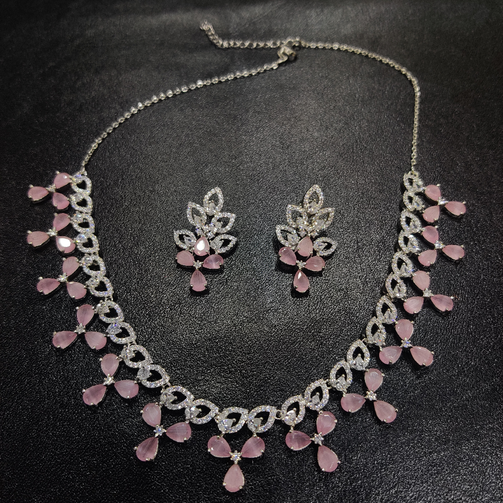 925 Silver A.Diamond Necklace