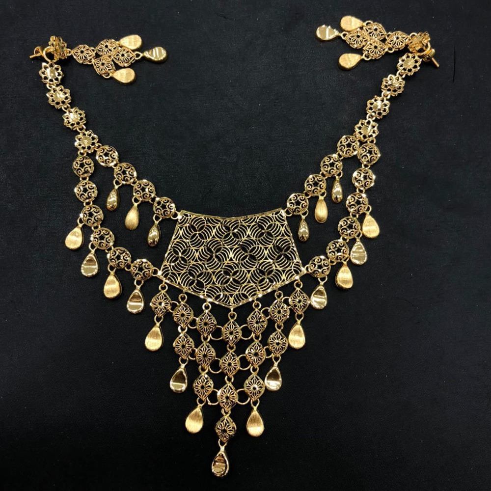 22KT Gold Fancy Turkish Necklace Set