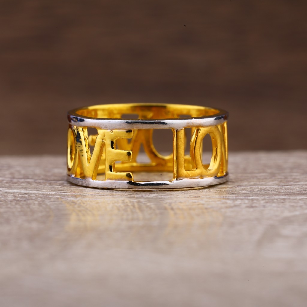 22Kt Gold Women's Fancy Plain Ring LPR249