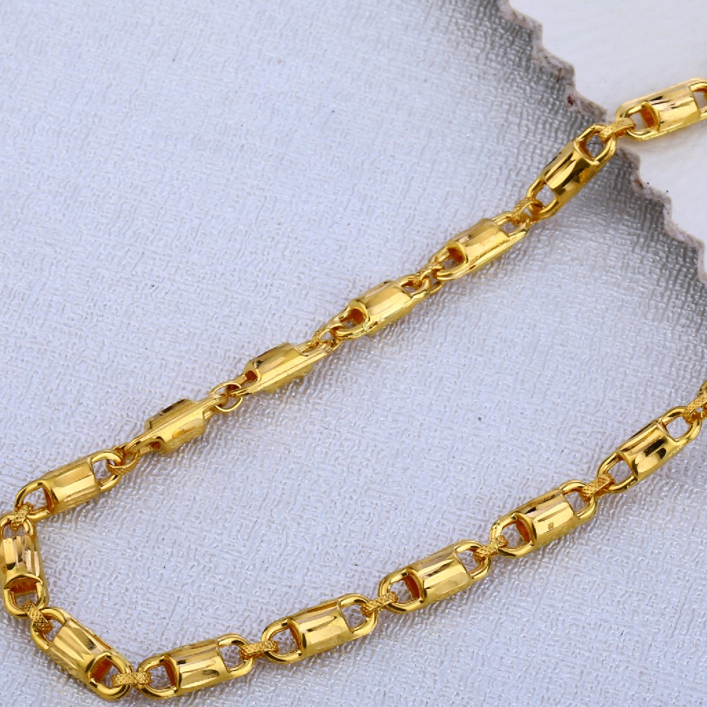 Manufacturer of 22ct gold men's designer choco chain mch48 | Jewelxy ...