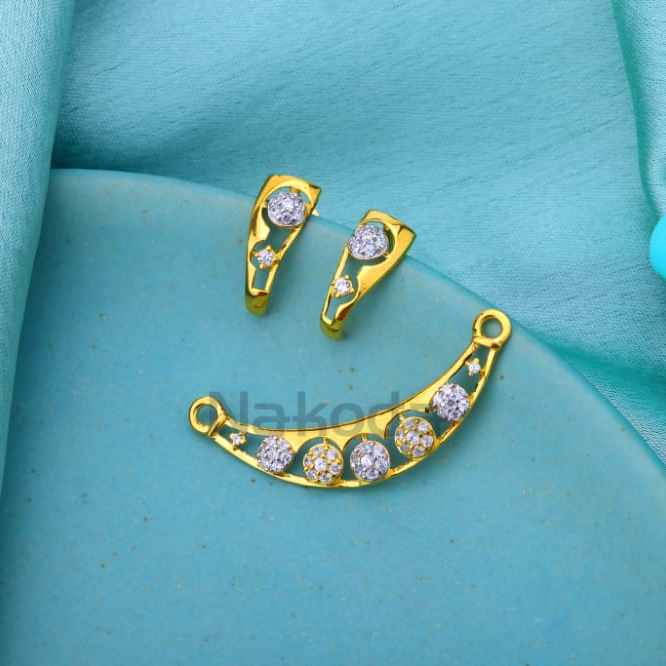 916 Gold CZ Ladies Classic Mangalsutra Pendant MP706
