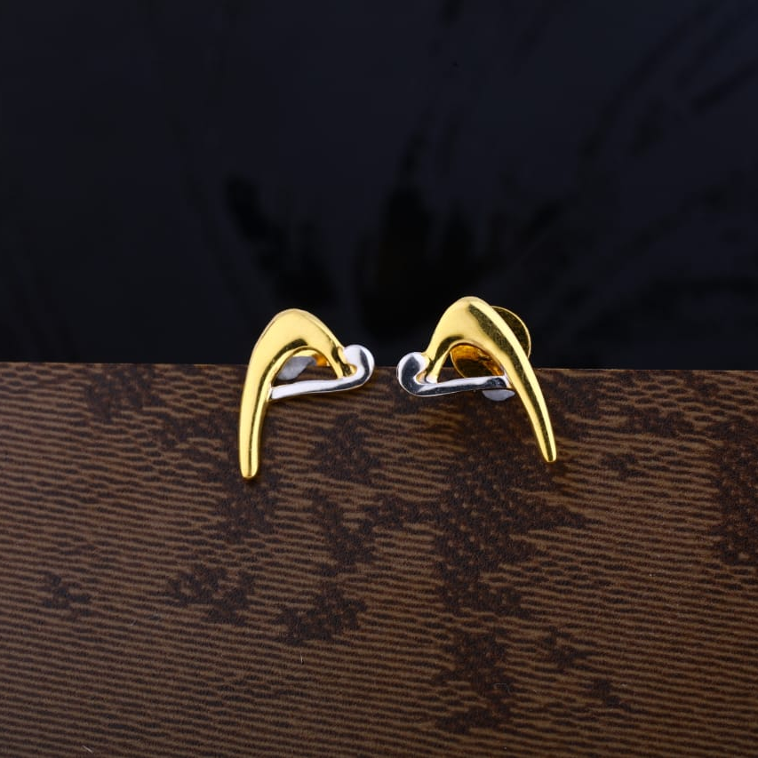 22KT Gold Hallmark Fancy Ladies Plain Earring LPE267