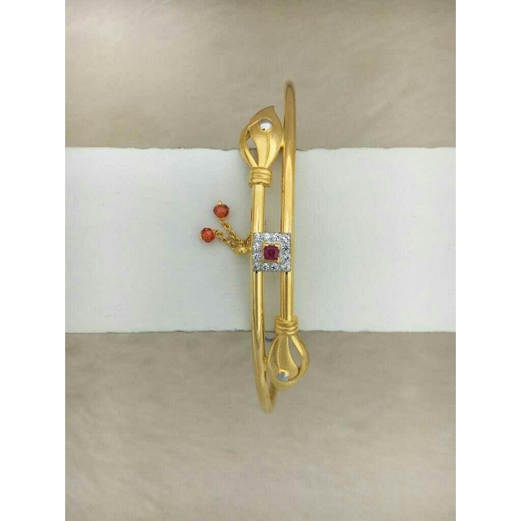 22kt/916Gold Fancy Ladies Diamond  Kada