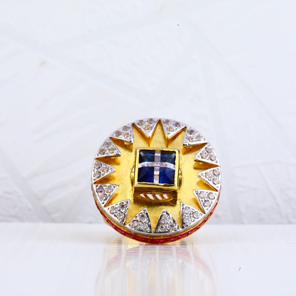 750 Gold Italian Hallmark Ring LIR46