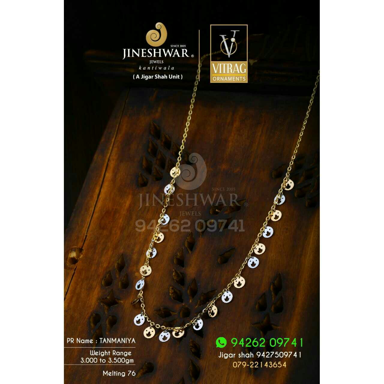 18kt Exclusive Fancy Ladies Tanmaniya DKG -0052