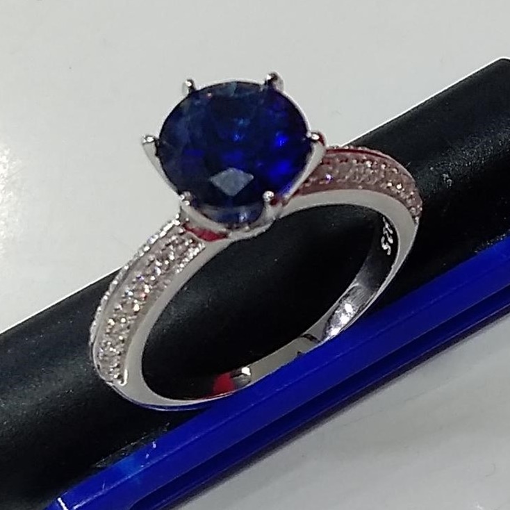Lab Grown Blue Color Asscher Shape Diamond Engagement Ring CVD Diamond HPHT  Diamond Ring at Rs 98950 | Diamond Engagement Ring in Surat | ID:  2852257535512