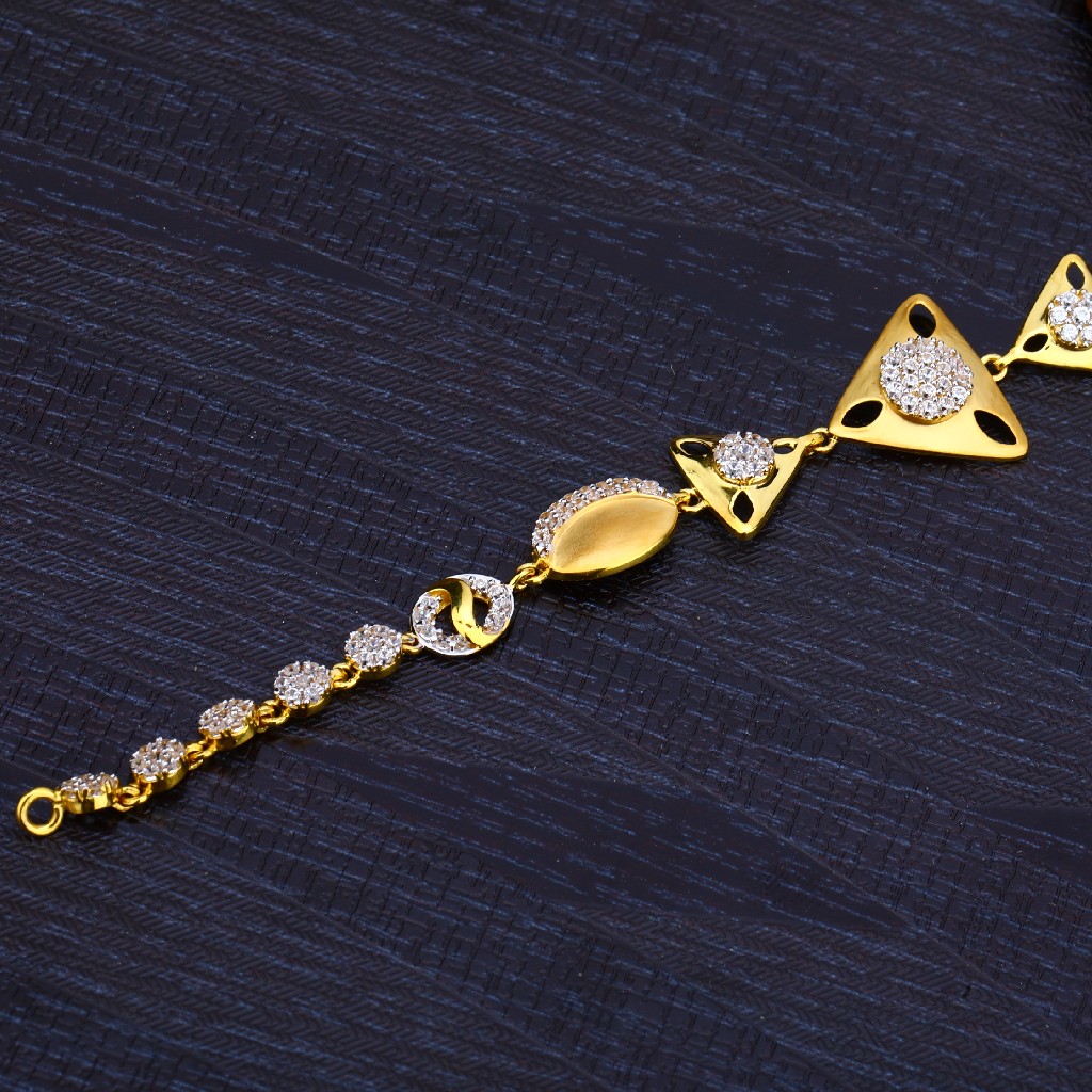 ladies fancy gold bracelet