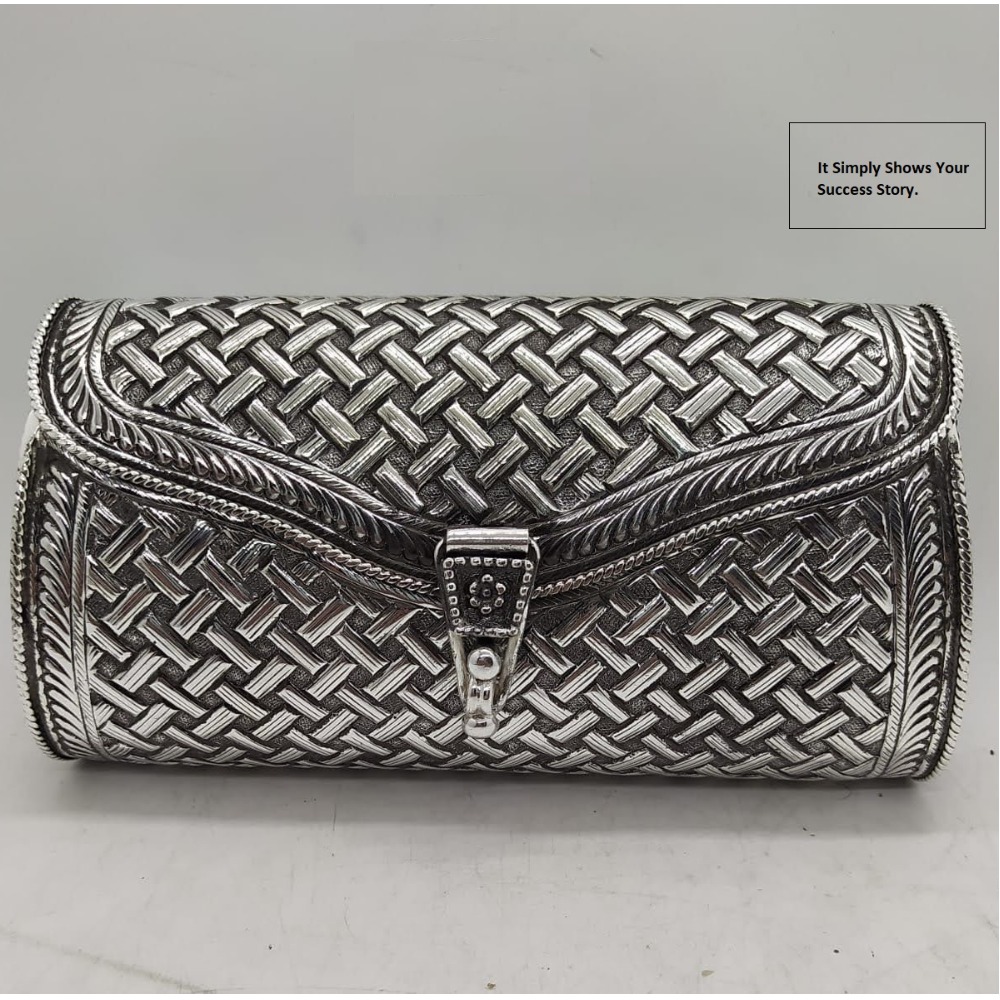 Puran pure silver chic clutch accessories for party