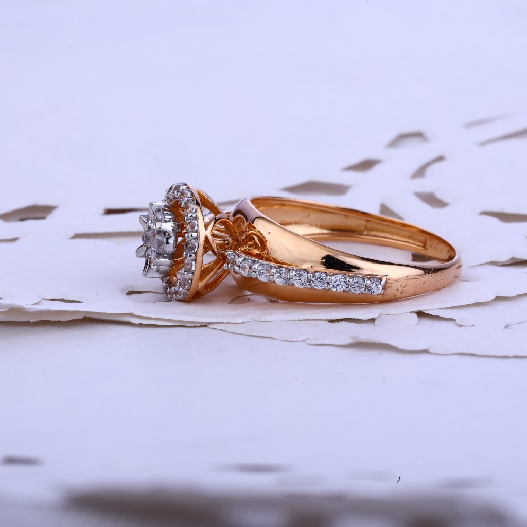 Ladies Fancy Rose Gold Ring-RLR61