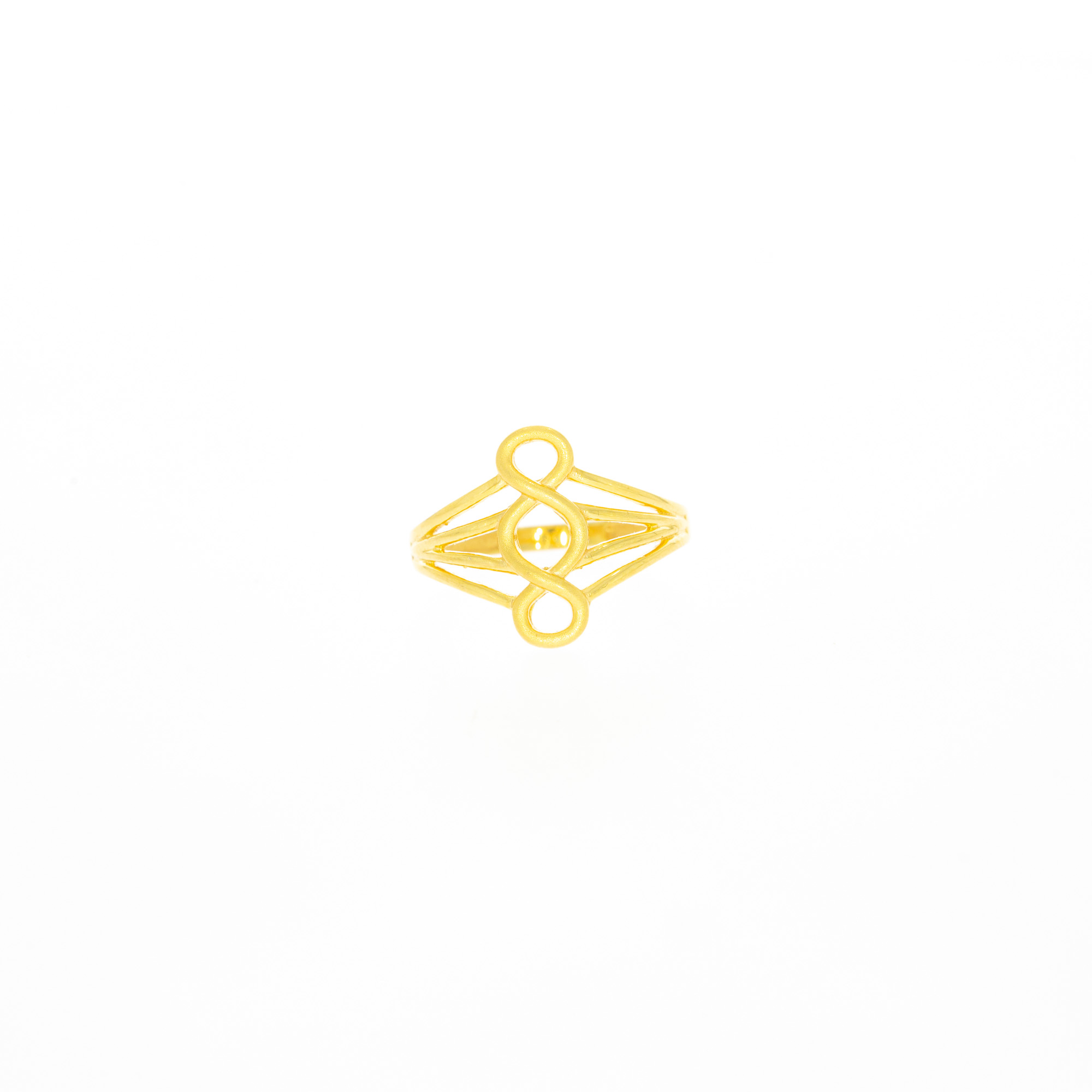 Yellow Gold Infinity Symbol Ring RG-10113