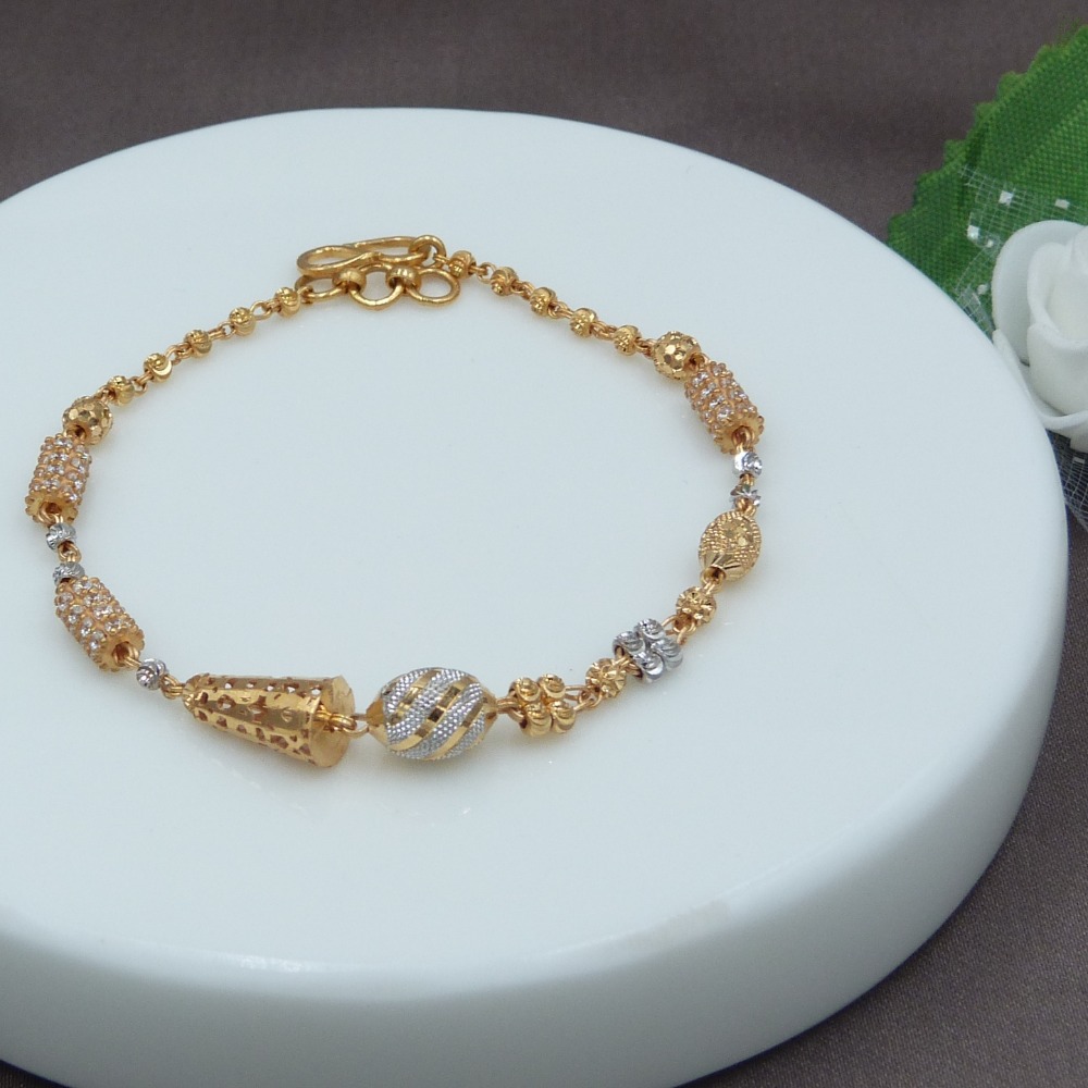 Fancy Ladies Beads Bracelet 22k Gold