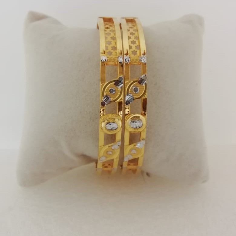 916 gold fancy rodium kadli