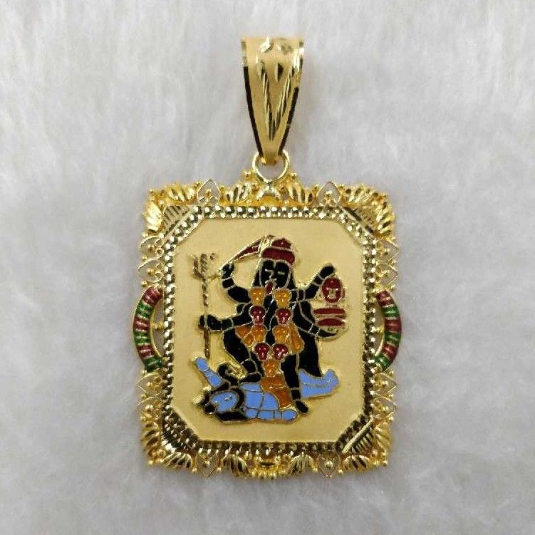 916 Gold Mahakali Goddess Pendant