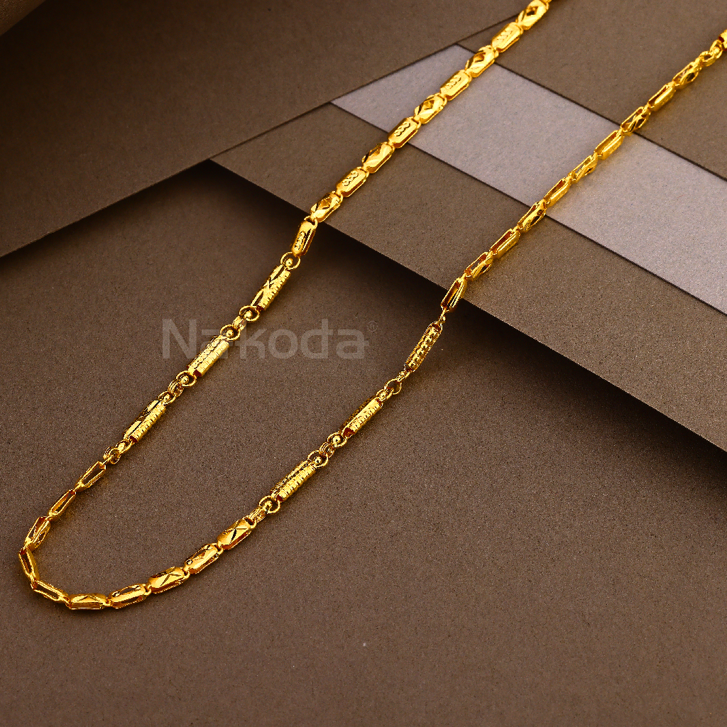 22KT  Gold Gentlmen's Gorgeous choco Chain MCH31
