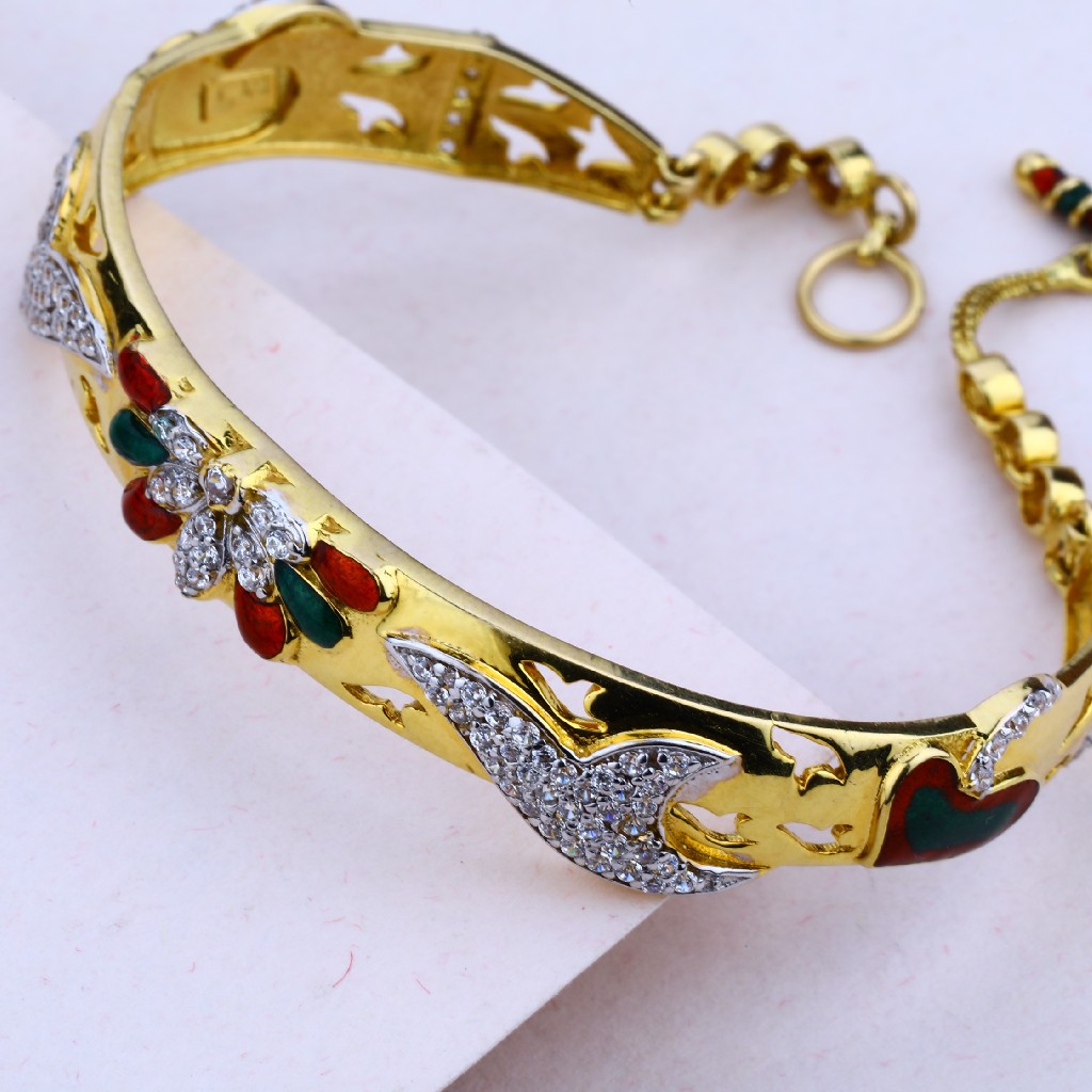Ladies 18K Gold Italian Bracelet-LIB25