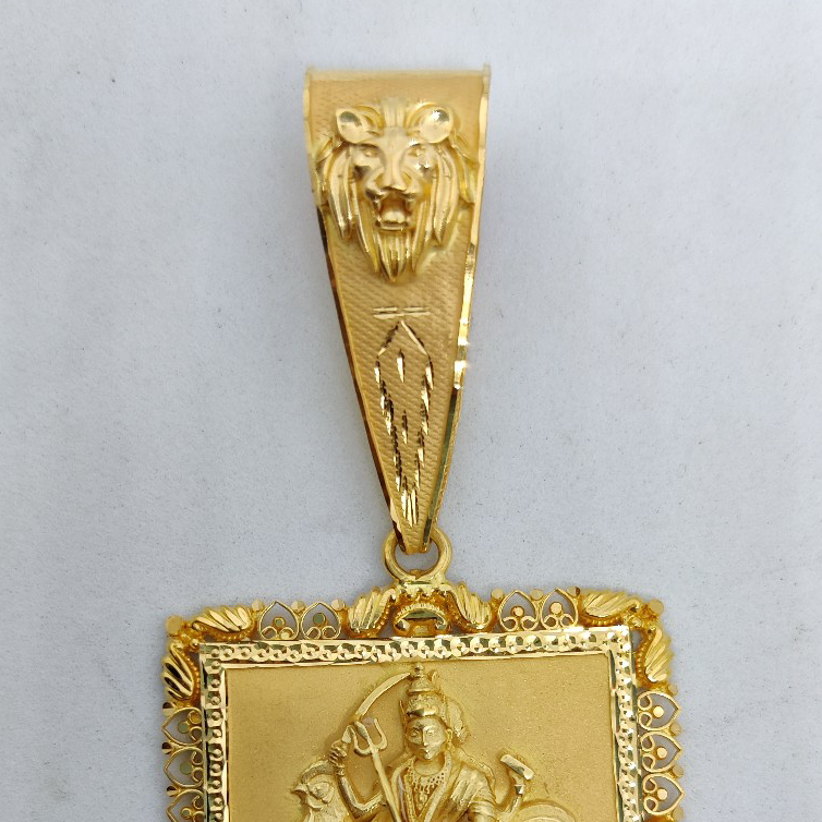 916 GOLD Fancy Gent's Bahuchar Maa Pendant