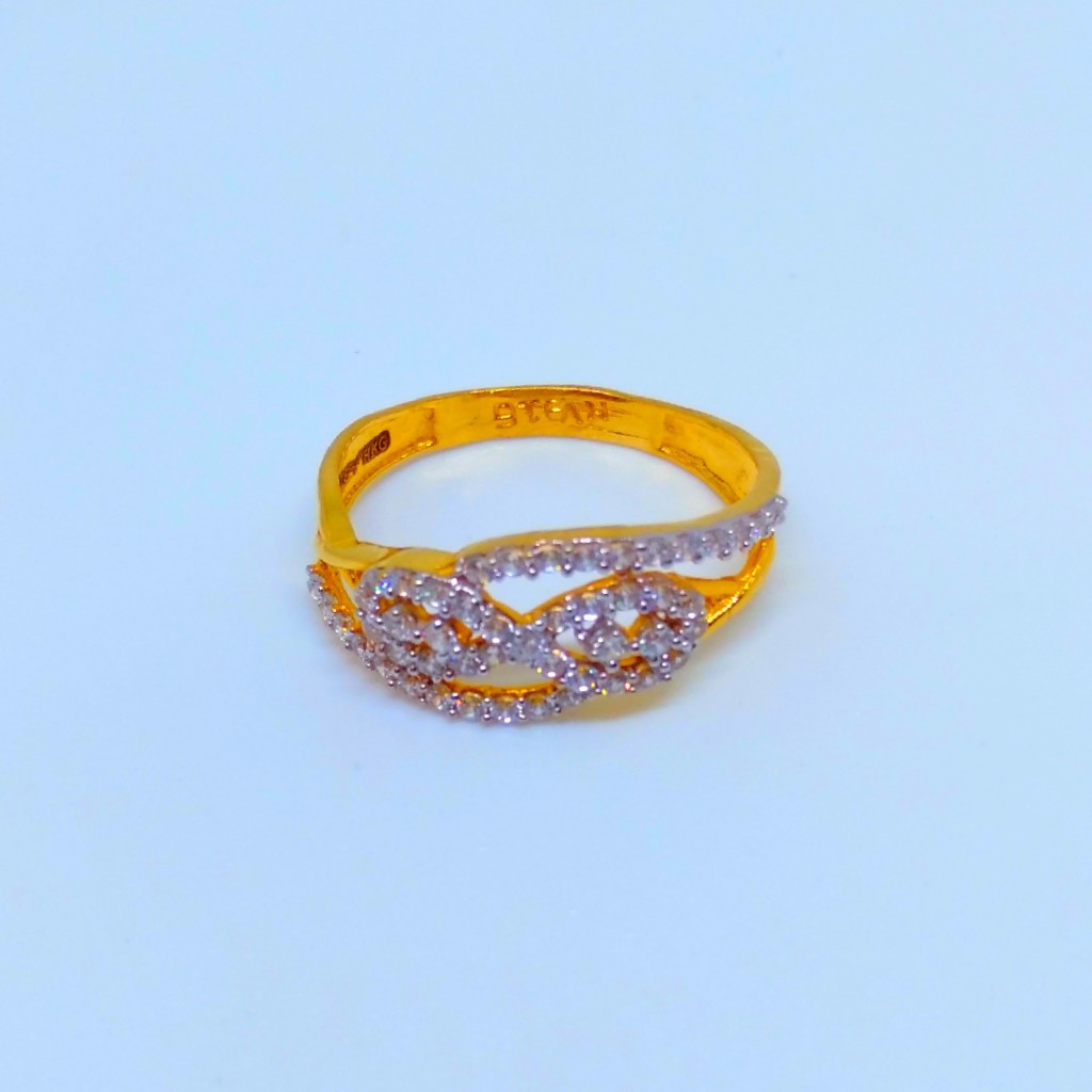 22 KT 916 Hallmark fancy Ladies diamond ring