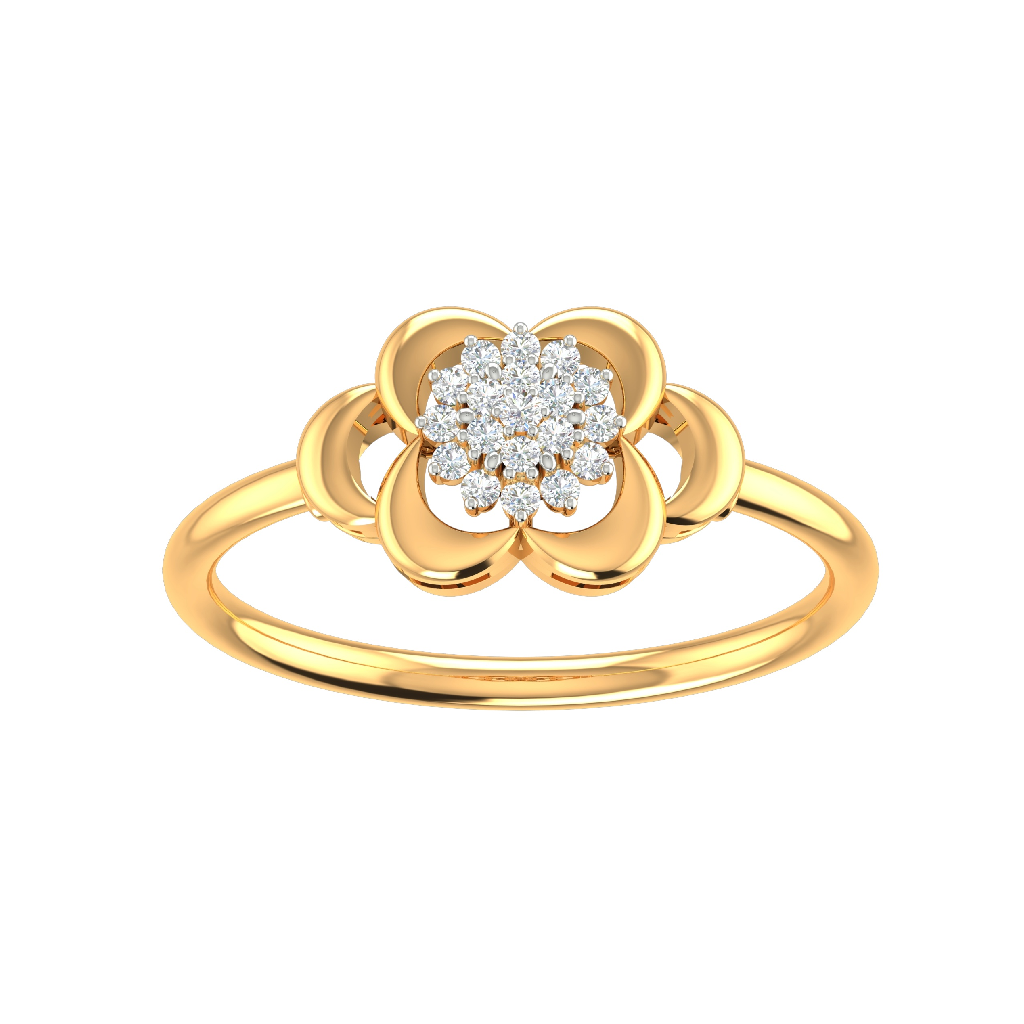 18K Gold Real Diamond Modern Ring MGA - SUG0114