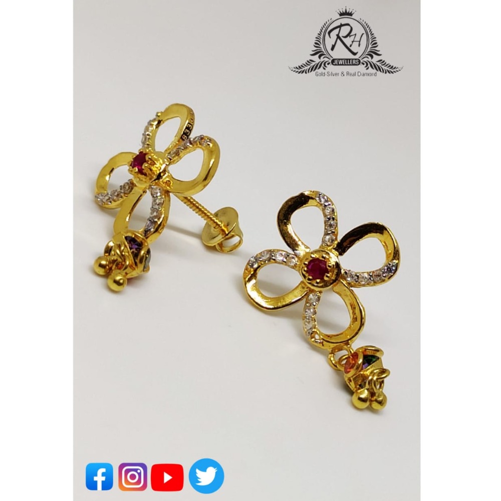 22 carat gold ladies earrings RH-ER259