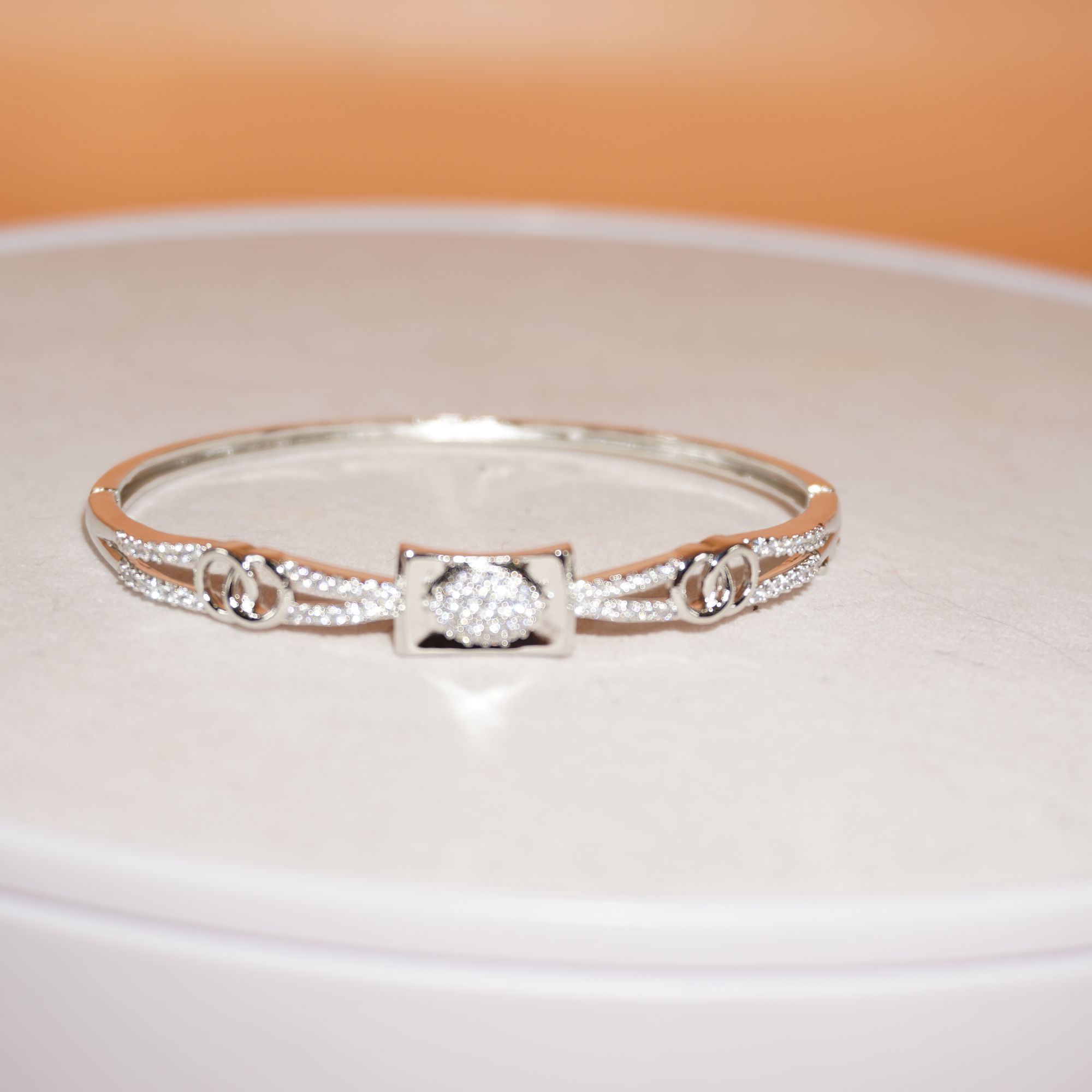 925 Silver Beautiful Diamond Kada 121R146