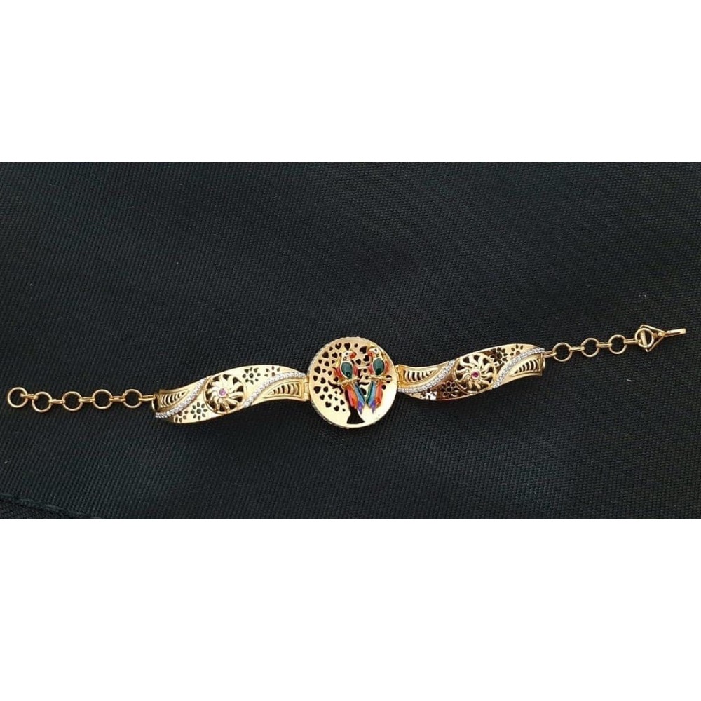 916 Gold Designer Love Birds Design Bracelet RH-B003