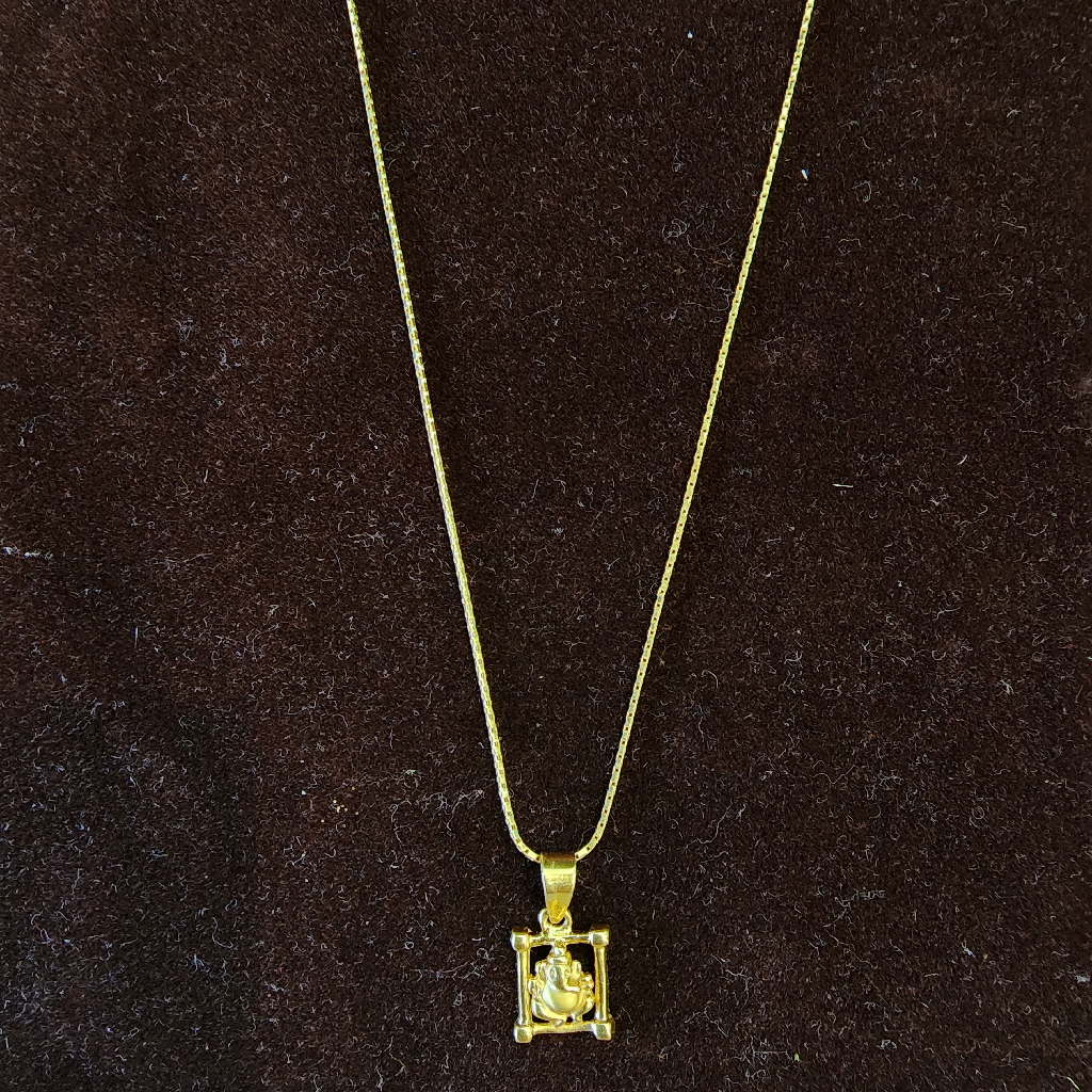 916 gold fancy casting chain pendant