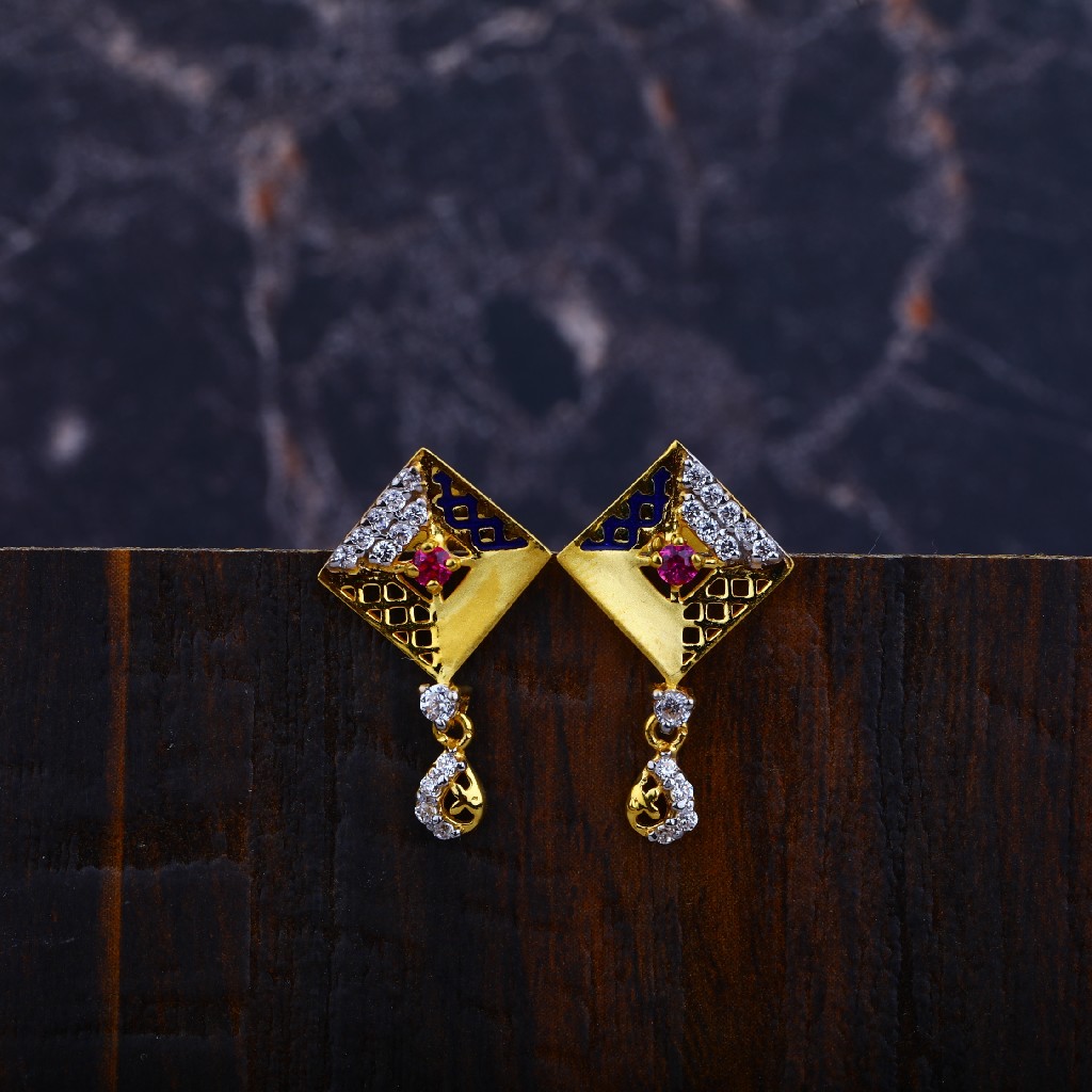 Ladies 916 Cz Earrings-LFE71