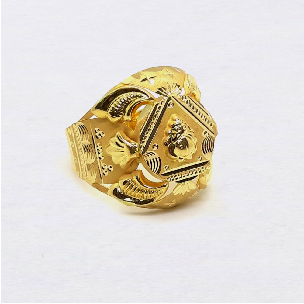 Ganesha design nazrana gold ring