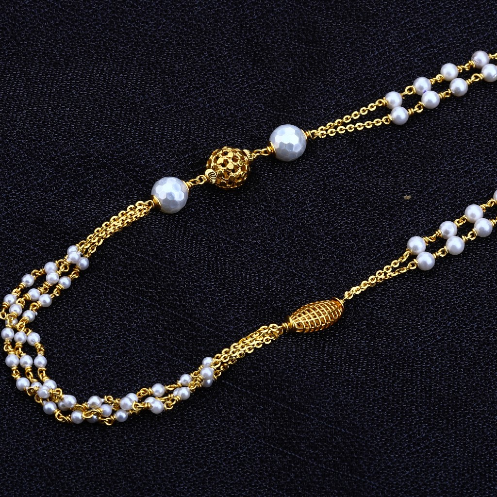 22kt Gold  Classic Women's Antique Chain Mala AC137