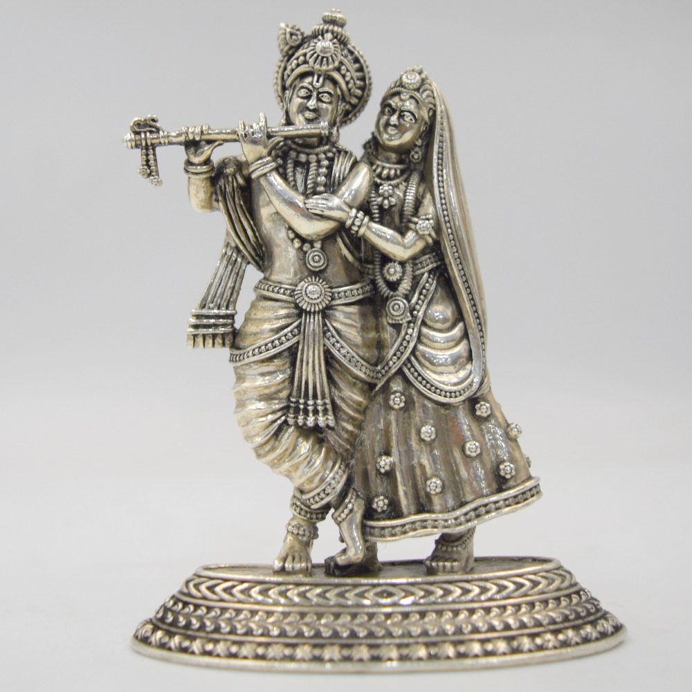 925 Silver Radhe Krishna Idol