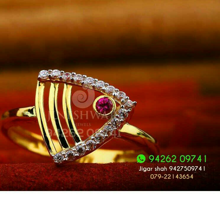 Precious Gold Cz Ladies Ring LRG -0292