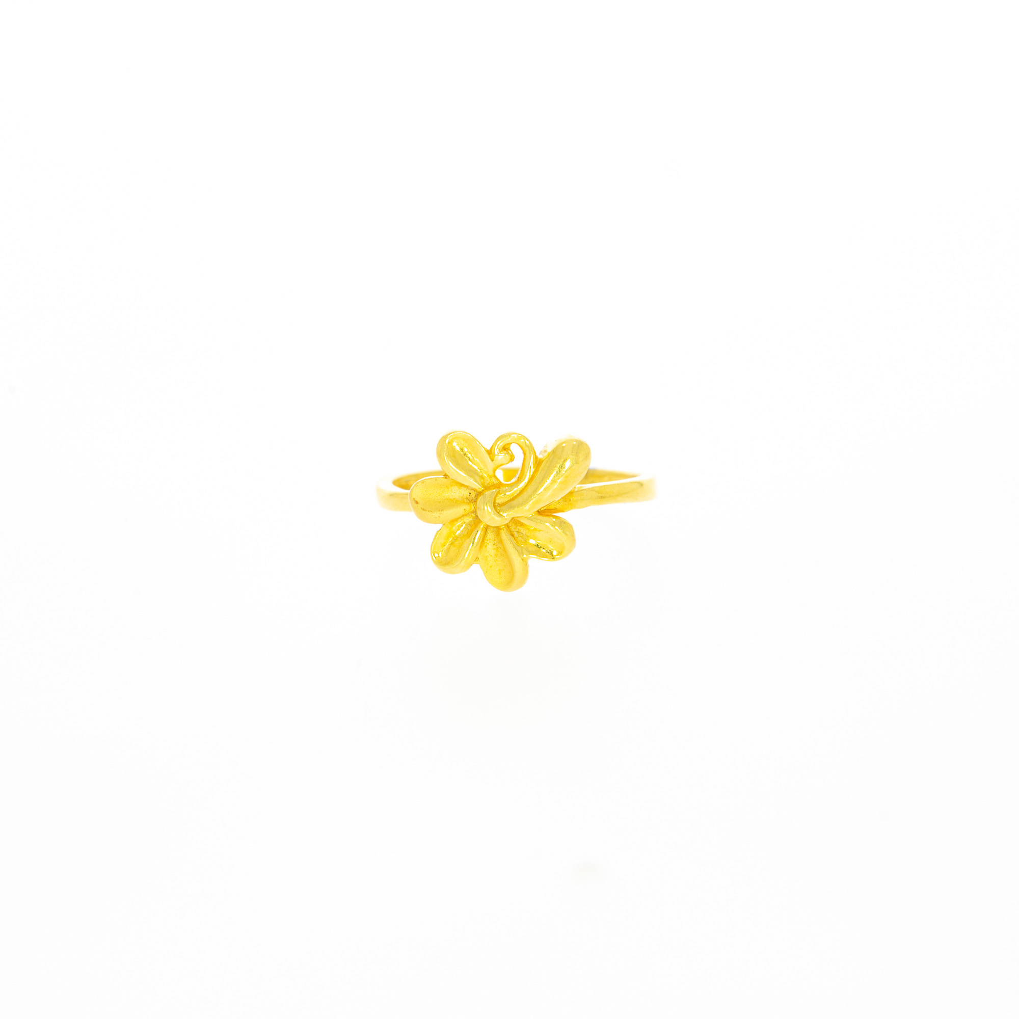 Blooming Flower 22kt Gold Ring