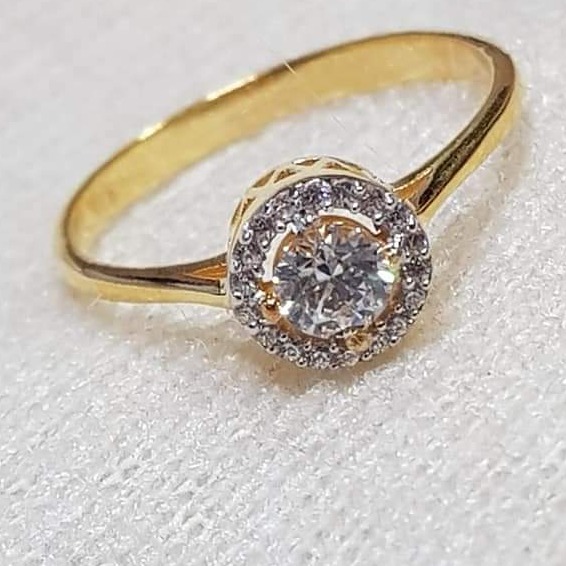 Buy quality 18kt / 750 rose gold fancy diamond ring 9lr314 in Pune
