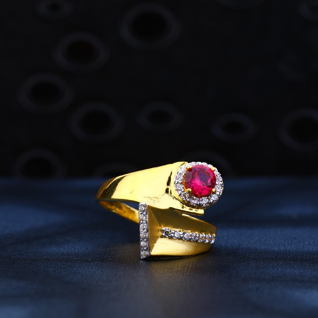 22ct Gold Exclusive Cz Ring LR175