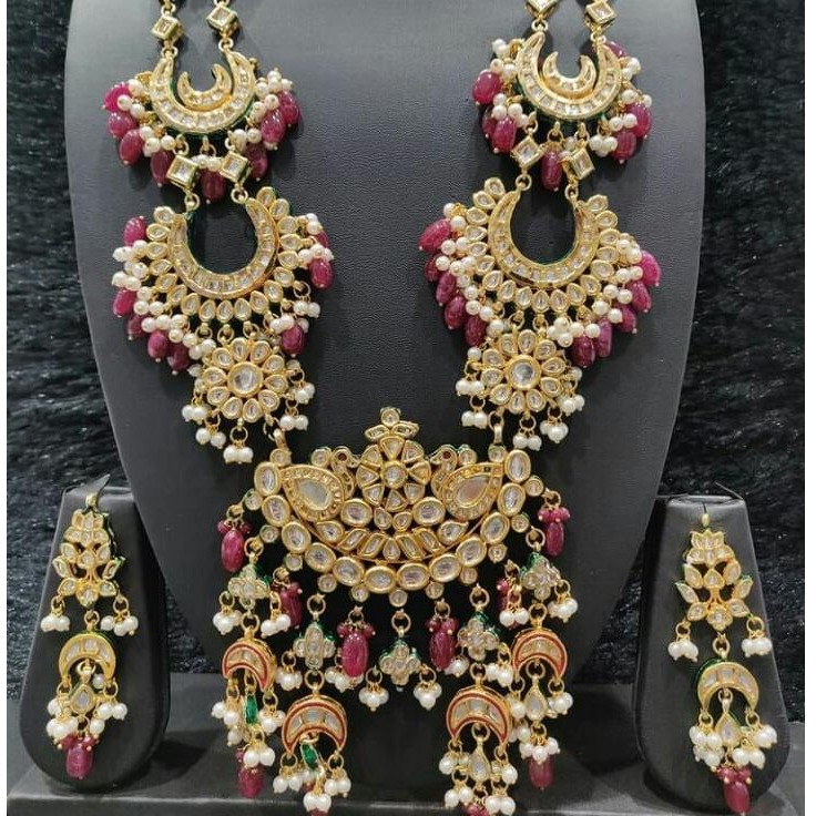 22k gold kundan Bridal Necklace Set