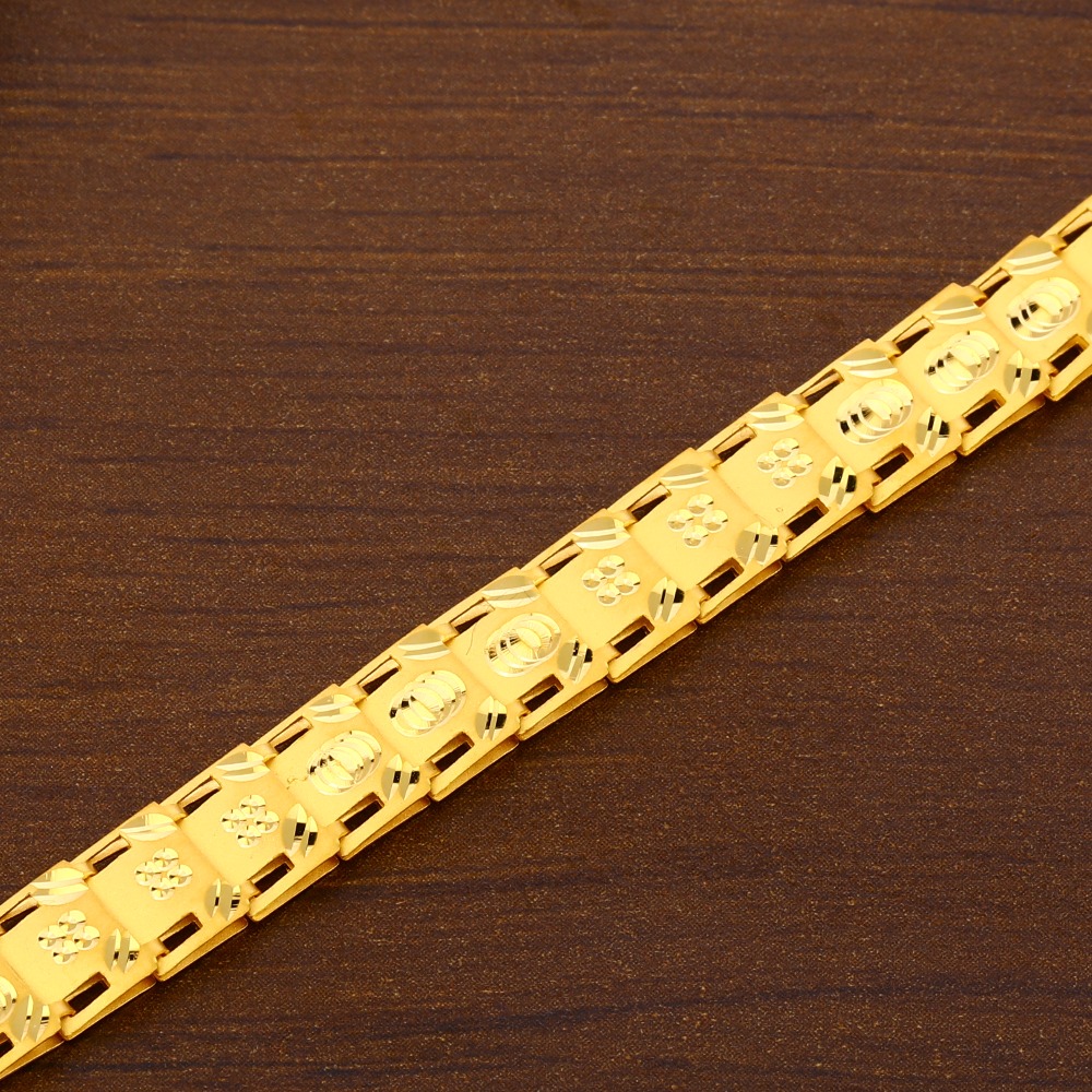 22CT Plain Hallmark exclusive Gold Men's Bracelet MPB374