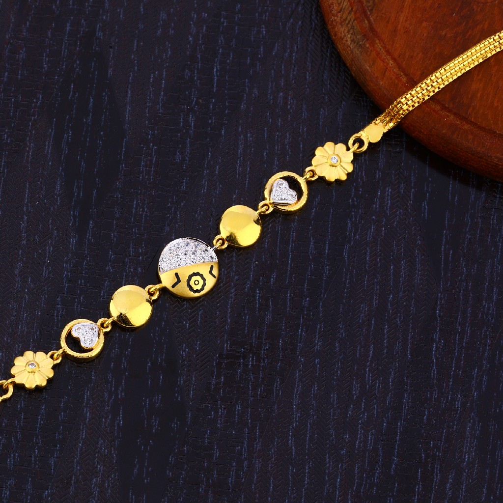 916 Gold Ladies Bracelet LB350