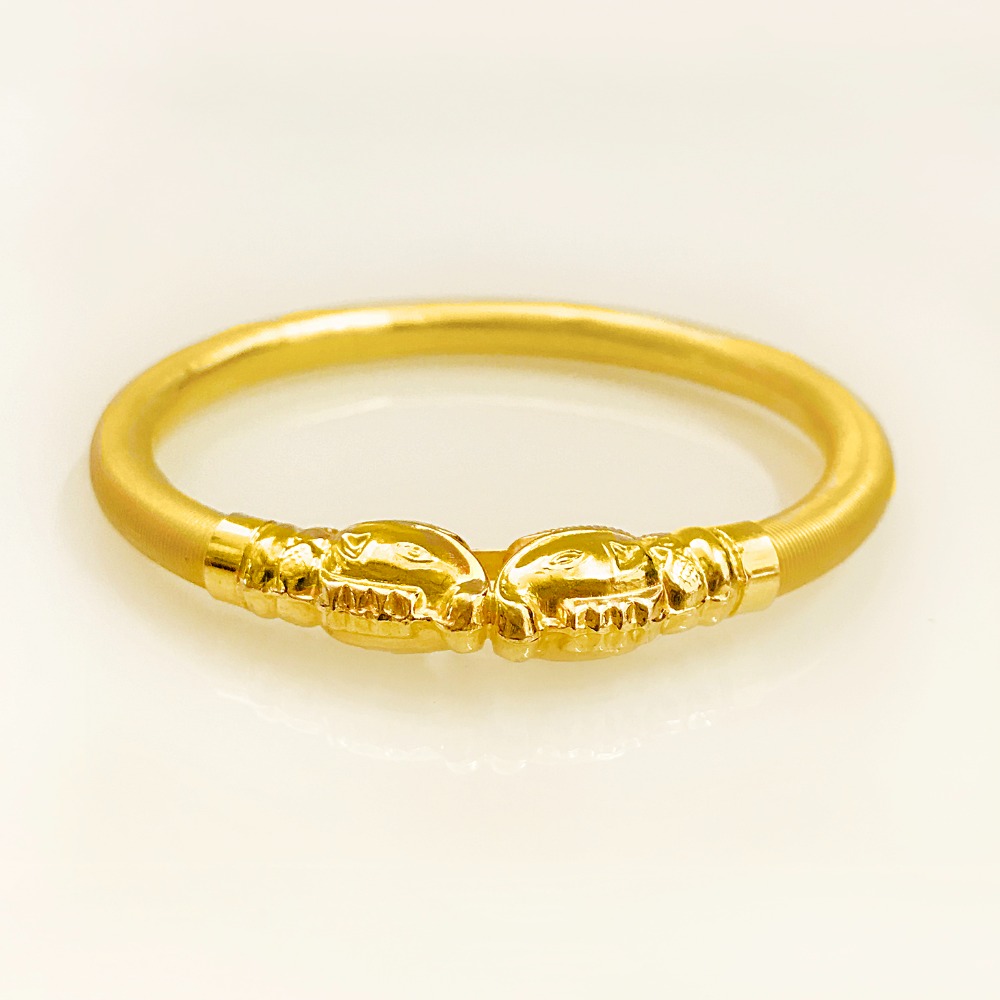 Elephant face deals gold bangles