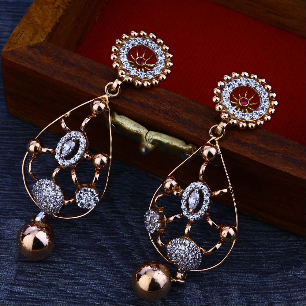 750  rose gold designer  women's hallmark  necklace set  RN26