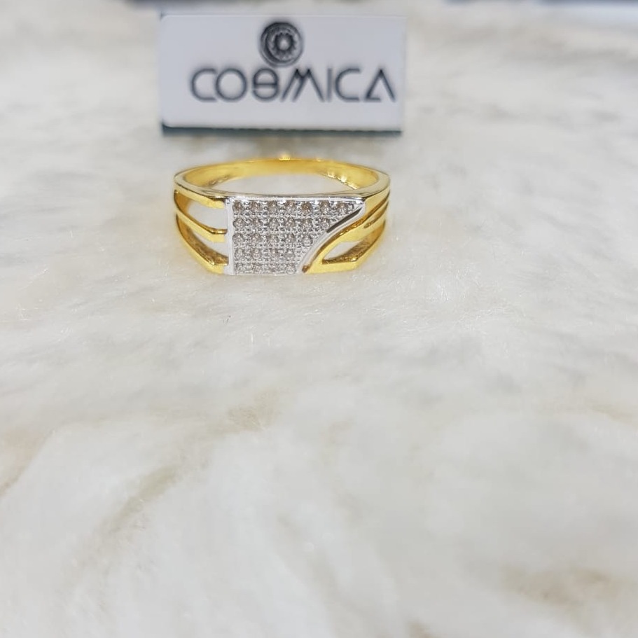 22K Gold CZ Designer Ring GC-R04