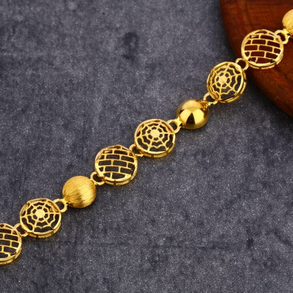 916 Gold Ladies Plain Exclusive Bracelet LPBR72