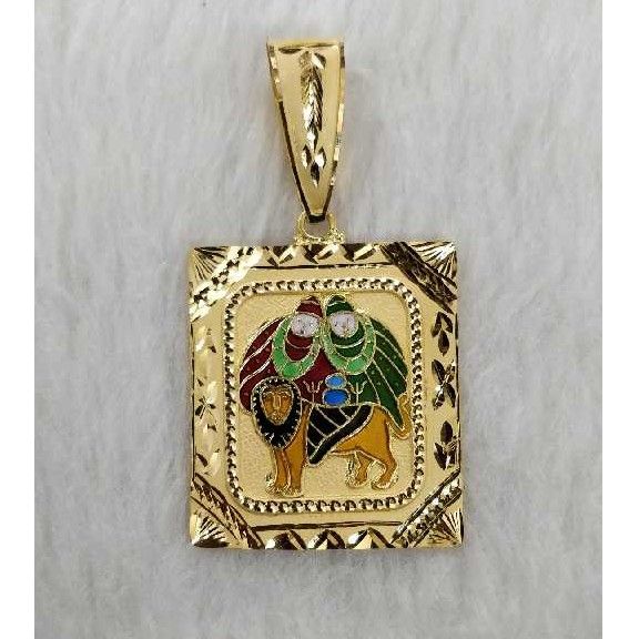 Gold god pendant